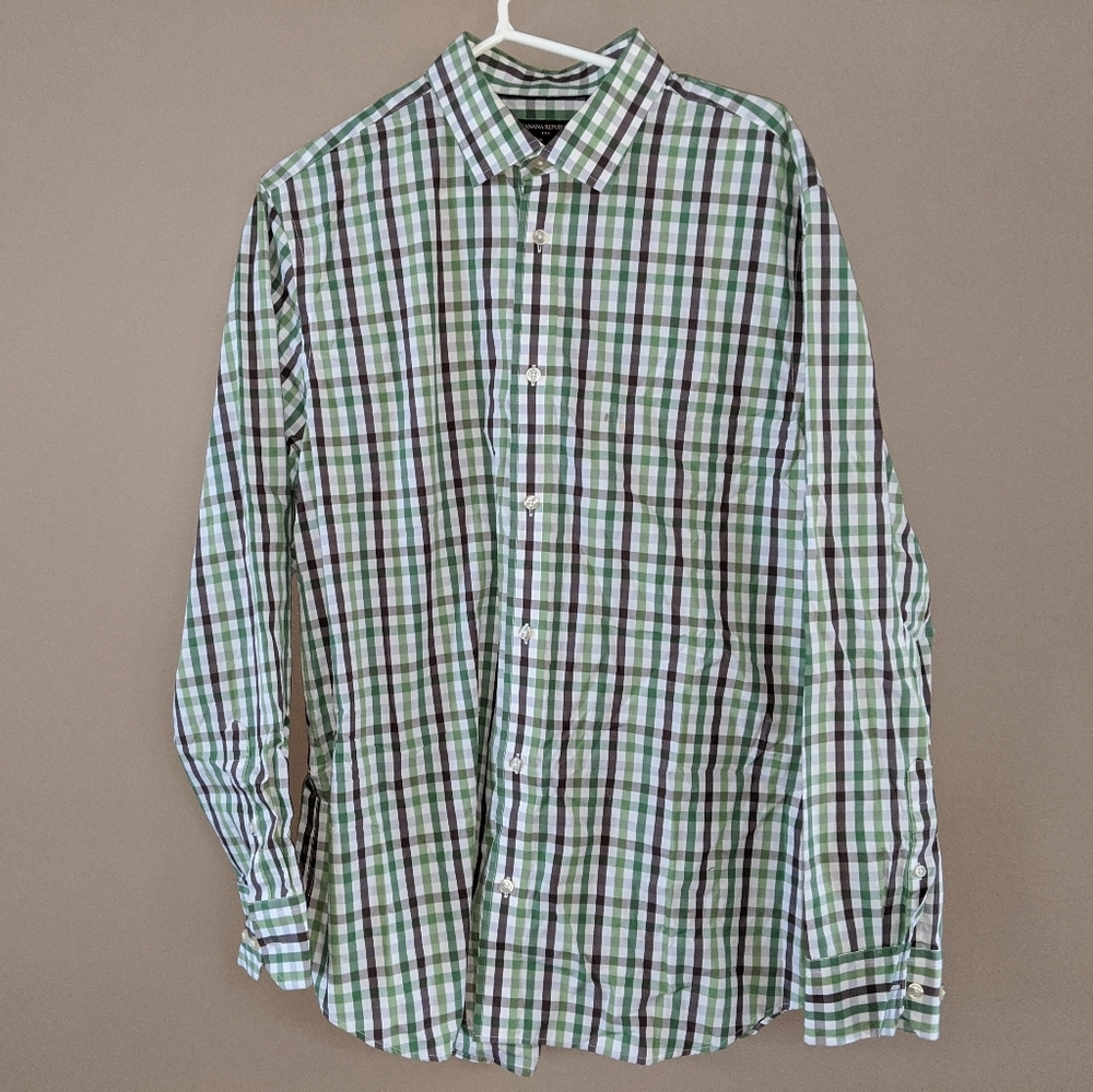 Banana Republic Men's XL Plaid Button Down